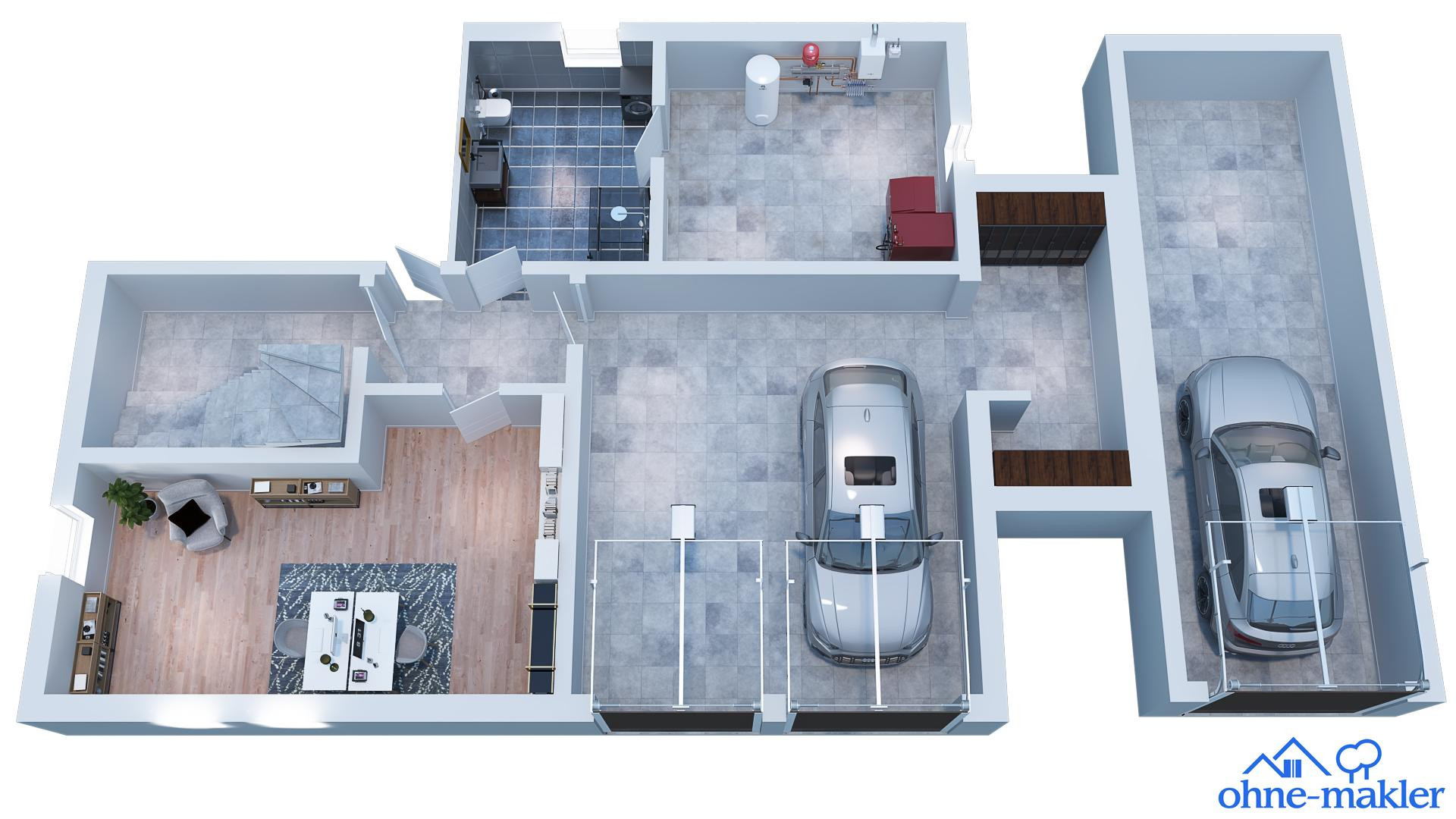 Traumwohnung m. Garten in bester Wohnlage Ende Sackgasse mit Blick in die Alpen mit PV Anlage – Tannenweg 8, 94086 Bad Griesbach(Bad Griesbach i. Rottal) – Vorschaubild 4
