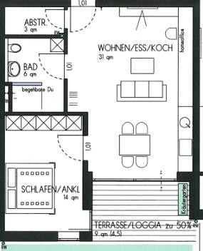 2,5 Zimmer Wohnung im Neubau in Lauchheim auf Wunsch mit Küche – 73466 Lauchheim – Vorschaubild 7