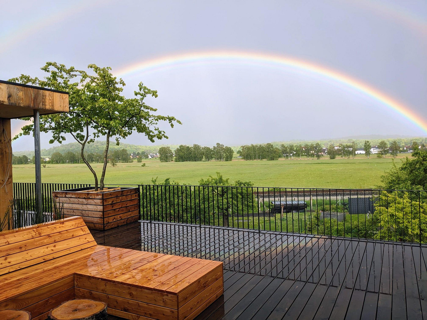 Traumhaftes Loftstudio mit grandiosem Blick in die Horlofftal-Auen.  Neubau Erstbezug. Möbliert. – 61209 Echzell – Vorschaubild 2
