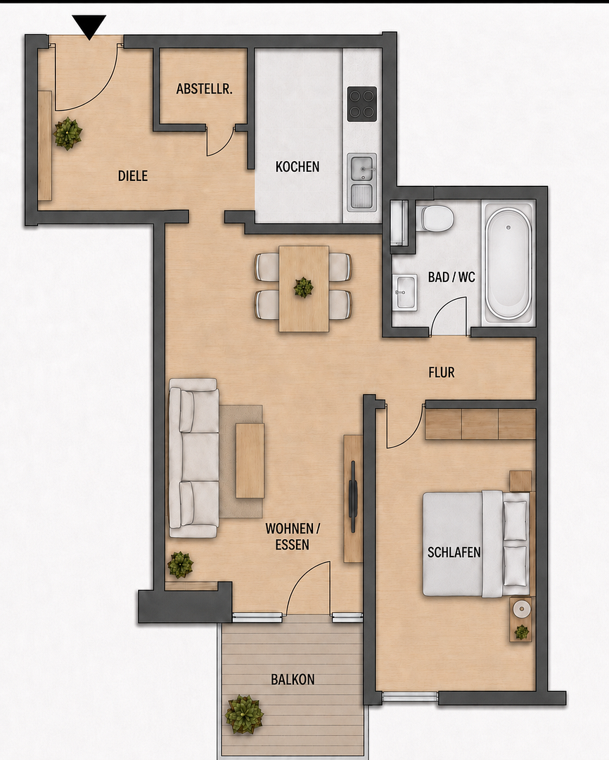 Schöne 2-Zimmer Wohnung in begehrter Lage von Fürth-Burgfarrnbach – Rosmarinweg 3, 90768 Fürth(Burgfarrnbach) – Vorschaubild 10