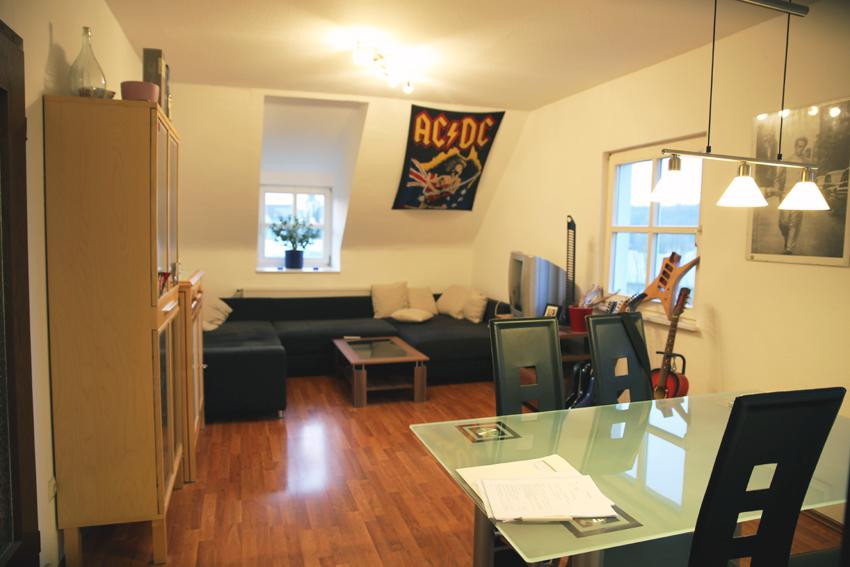2-Zi.-DG-Wohnung mit Blick auf die Burg