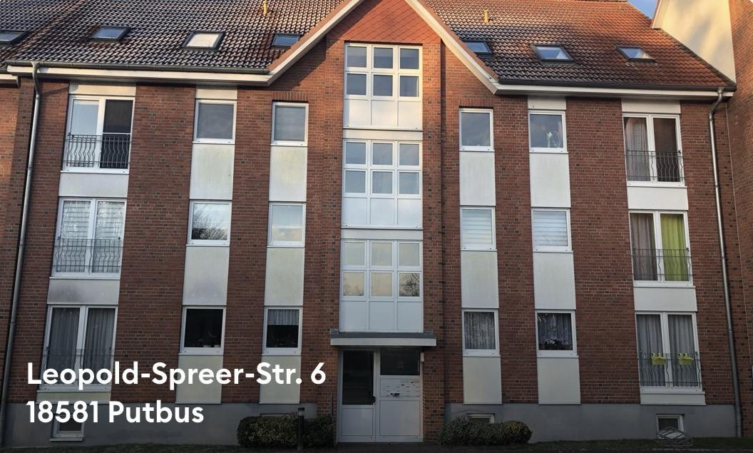 Sonnige Erdgeschosswohnung in Putbus mit Balkon und Einbauküche