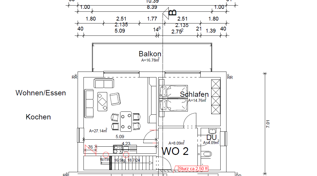 Wohnung zentral in Garrel mit Kühlung u. Lüftungsanlage – Hauptstraße 42, 49681 Garrel – Vorschaubild 8