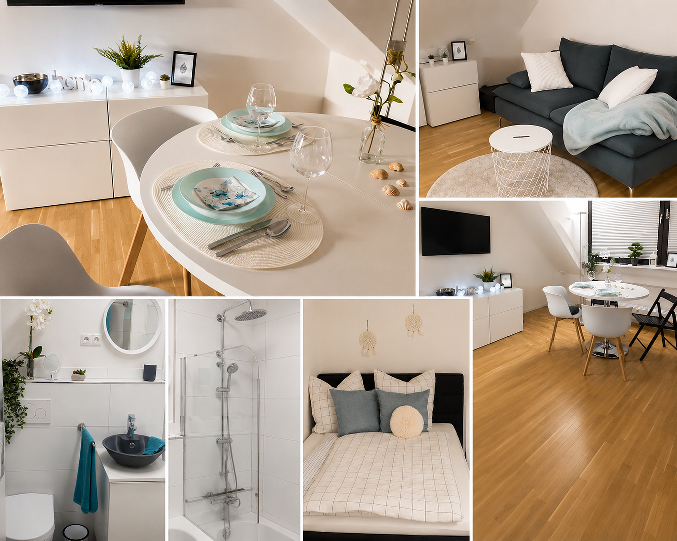 Helle möblierte 1-Zimmer-Dachgeschosswohnung in München-Trudering