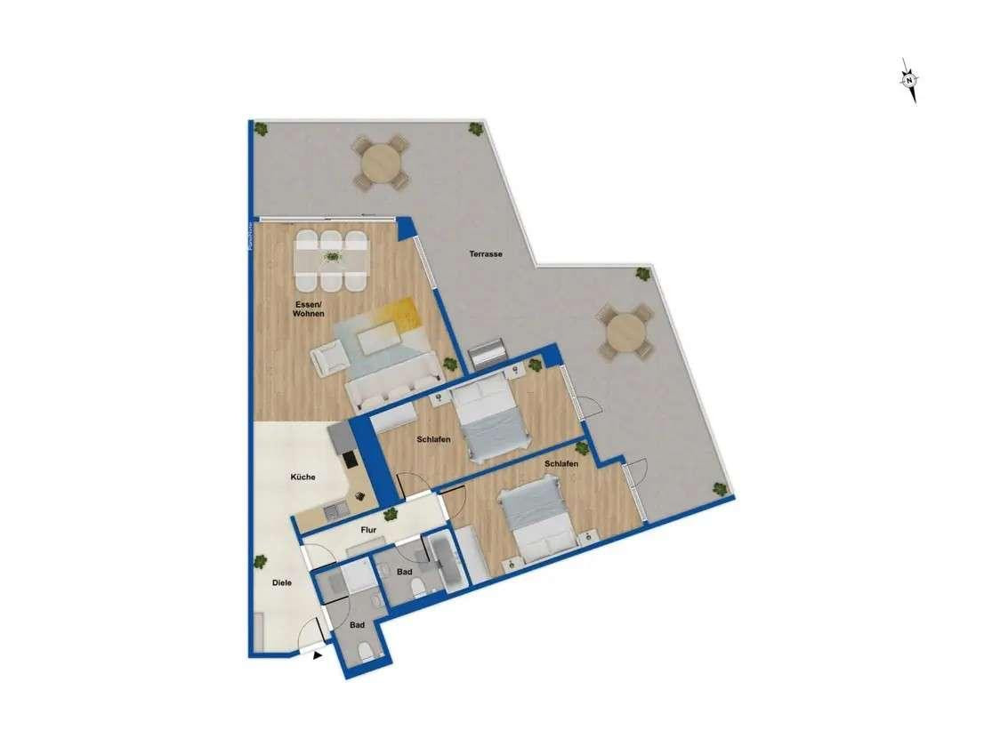 3-Zimmer-Wohnung in Berlin-Reinickendorf – Teichstarße 50, 13407 Reinickendorf – Vorschaubild 17