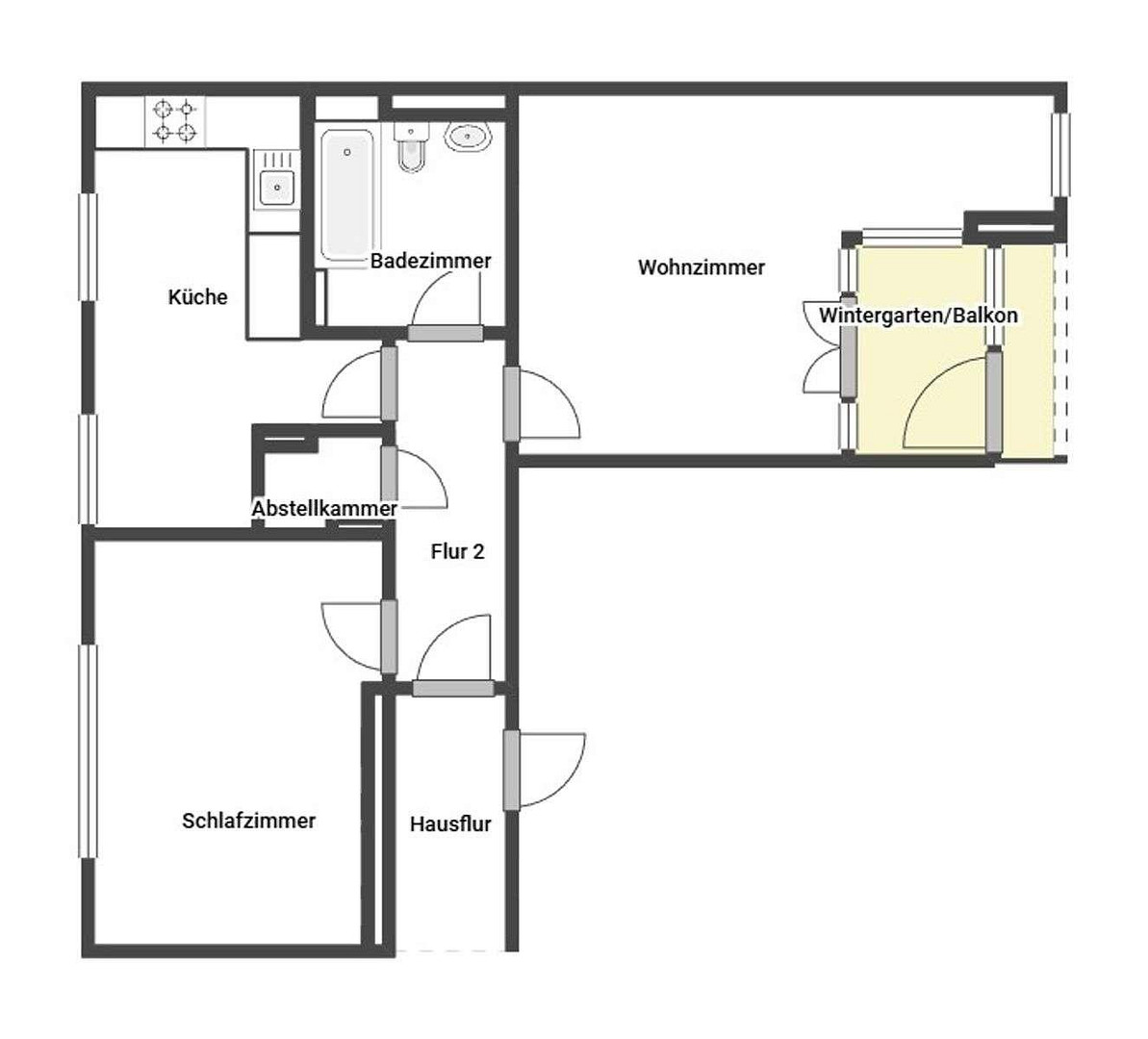 2-Zimmer-Wohnung mit direktem Havelblick vom Balkon inkl. Tiefgaragenstellplatz & Keller – An der Havelspitze 17, 13587 Hakenfelde – Vorschaubild 8