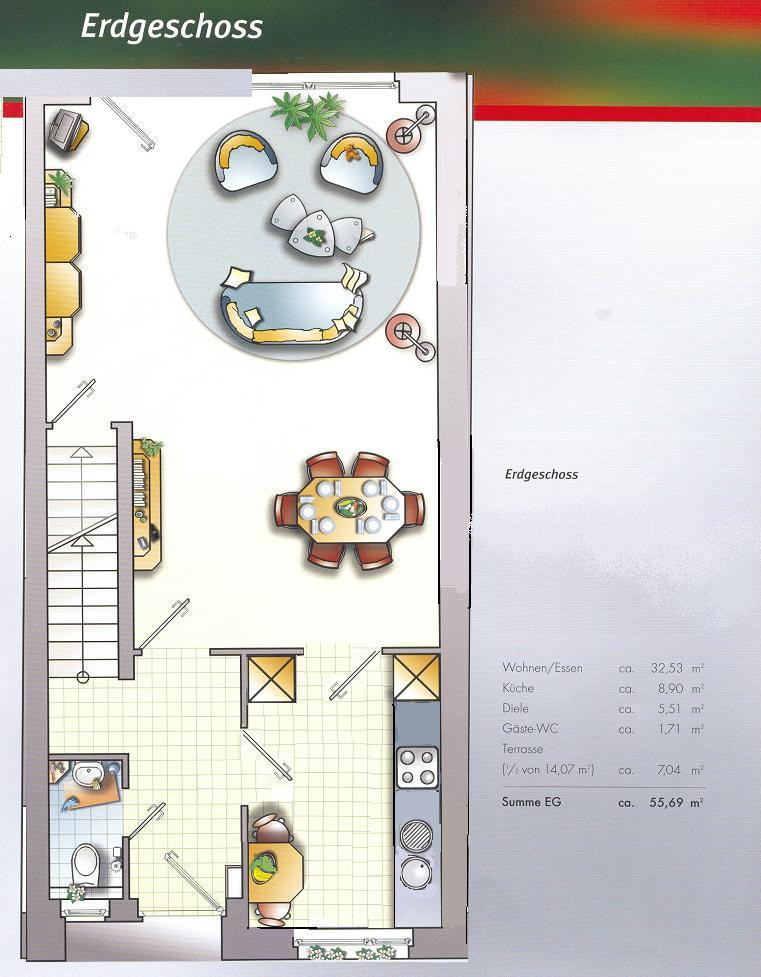 Schönes, ruhig gelegenes Reihenmittelhaus (Energiekl. B), 4 Zi, 2 Bäder, Garage, 200m zur U-Bahn – Hans-Vilz-Weg 5, 40489 Düsseldorf-Wittlaer(Wittlaer) – Vorschaubild 11