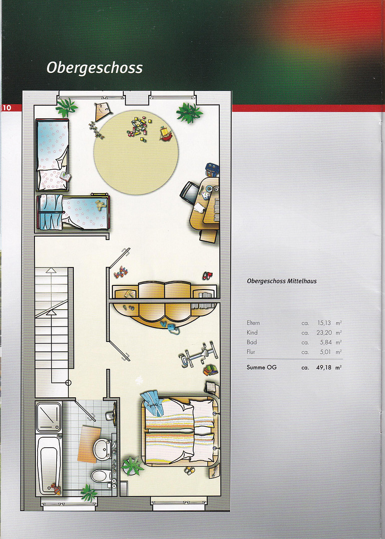 Schönes, ruhig gelegenes Reihenmittelhaus (Energiekl. B), 4 Zi, 2 Bäder, Garage, 200m zur U-Bahn – Hans-Vilz-Weg 5, 40489 Düsseldorf-Wittlaer(Wittlaer) – Vorschaubild 14