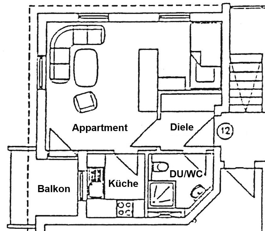 Dresden-Cotta – prov.frei, ruhige, mod. 1 Zi.-Whg. mit Balkon, sep. Küche mit Einbauten u. TG Stpl. – Sachsdorfer Str. 15, 1157 Dresden(Cotta) – Vorschaubild 18