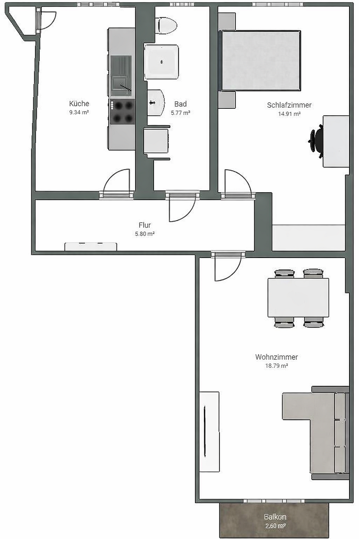 Modernisierte 2-Zimmer Wohnung mit Balkon im begehrten Rheingauviertel Wiesbaden – 65195 Wiesbaden – Vorschaubild 16