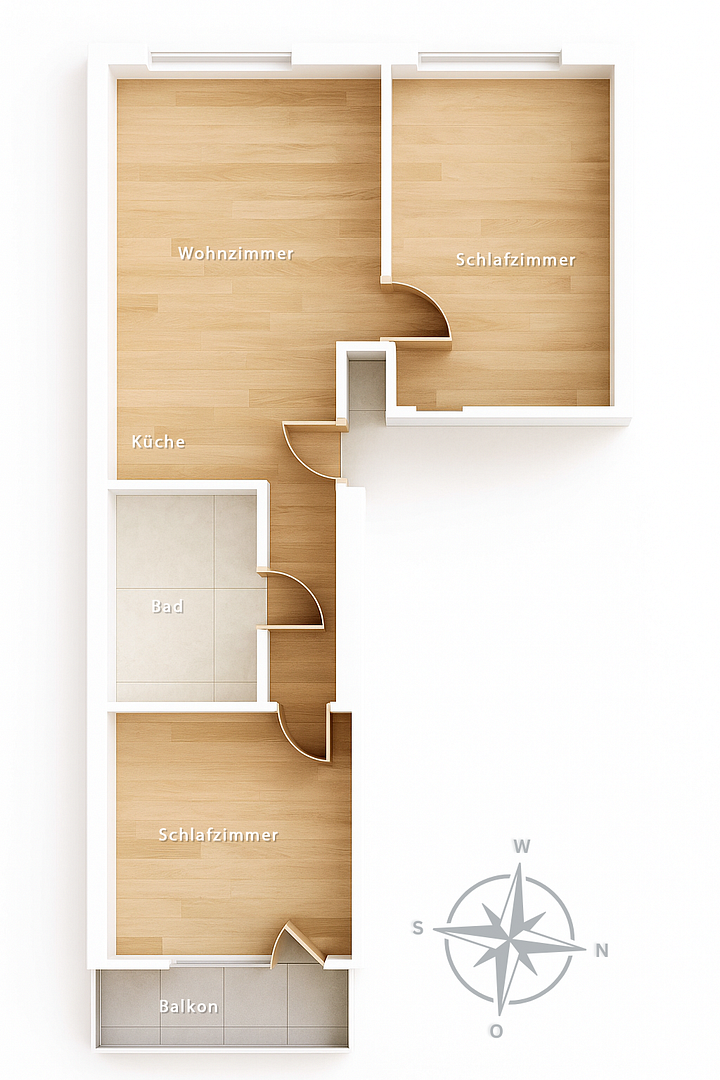 Kernsaniert und provisionsfrei: 3 Zimmer mit Balkon und Aufzug – Yorckstraße 1a, 40477 Düsseldorf(Derendorf) – Vorschaubild 6