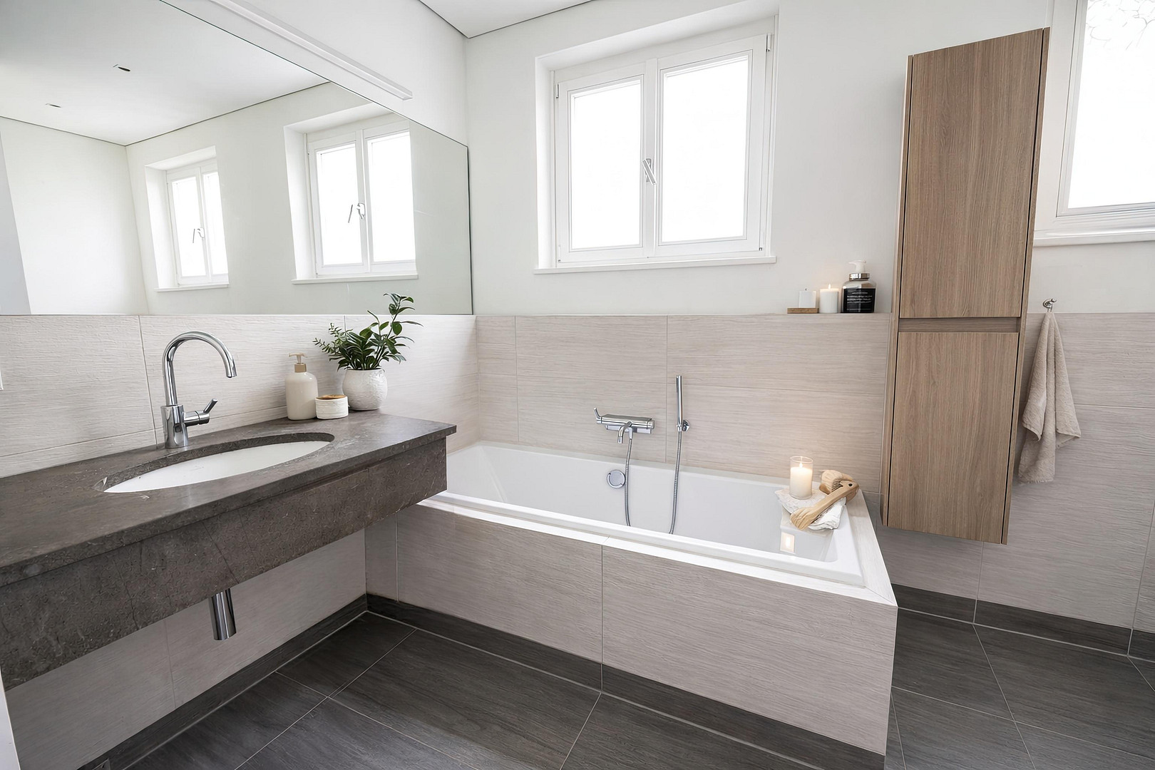 Luxuriöse, moderne 5-Zimmer Maisonette Wohnung mit Sonnenbalkon in den Heinrich-Heine-Gärten – 40549 Düsseldorf(Heerdt) – Vorschaubild 10