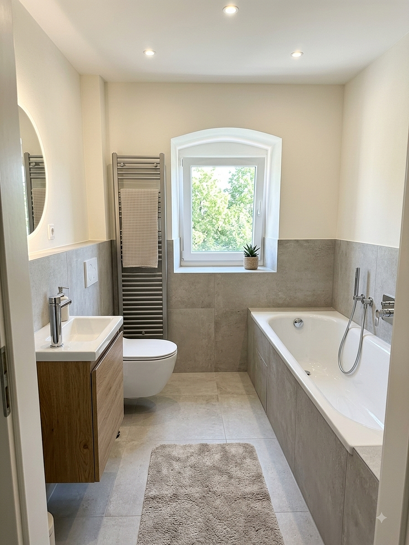 Wohnen wie im Eigenheim: 5-Raum-Maisonette, Terrasse, Garten, Erstbezug, Energiesparhaus – Maxener Straße 7, 1257 Dresden(Prohlis) – Vorschaubild 3