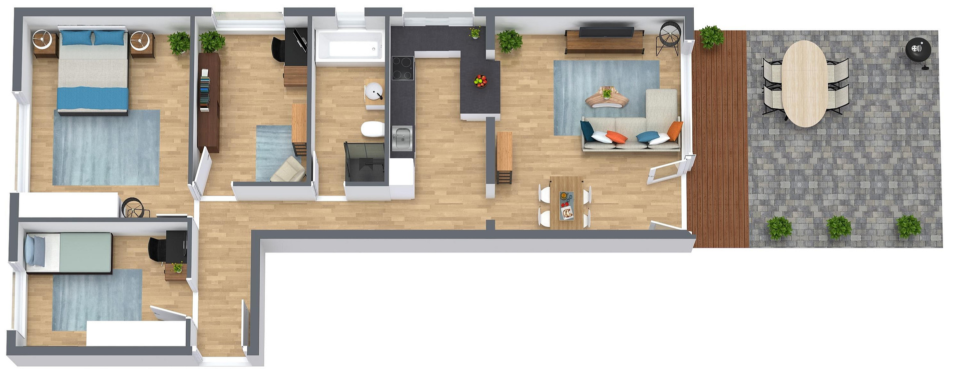 Renovierte Terassen-Wohnung in begehrter Lage Zehlendorf - sofort bezugsfrei, ohne Provision – 12207 Berlin(Lichterfelde) – Vorschaubild 16