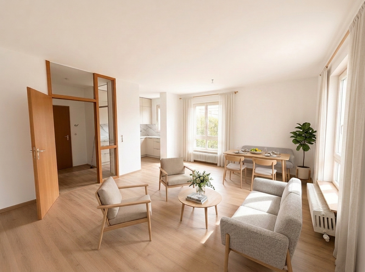 Helle 2-Zimmer-Wohnung in Kornwestheim | Terrasse, Garten, TG, renoviert & E-Rollläden – 70806 Kornwestheim – Vorschaubild 4