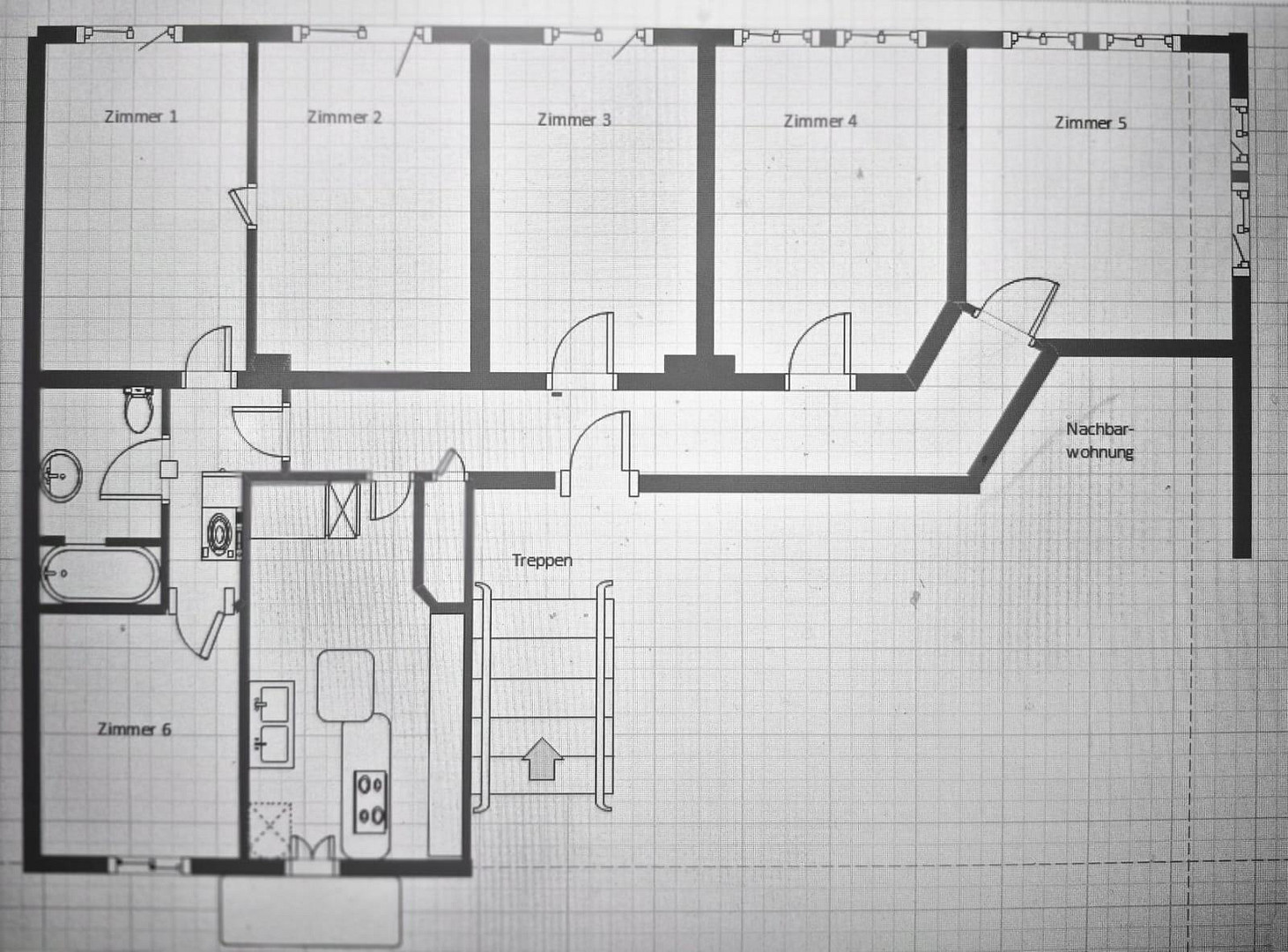 Helle, großzügig geschnittene Wohnung in denkmalgeschütztem Haus in München – 81541 München(Au) – Vorschaubild 30