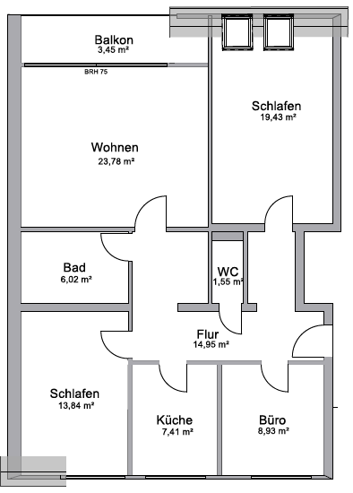 Provisionsfrei: 4-Zimmer-Dachgeschosswohnung mit Südbalkon & Garagenstellplatz in Schwachhausen – Scharnhorststraße, 28211 Bremen(Schwachhausen) – Vorschaubild 25