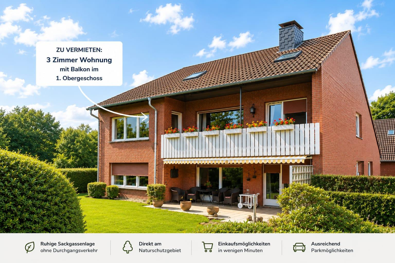 Erstbezug nach hochwertiger Sanierung – Tolle 3-Zimmer-Wohnung mit 127 m² und großem Sonnenbalkon