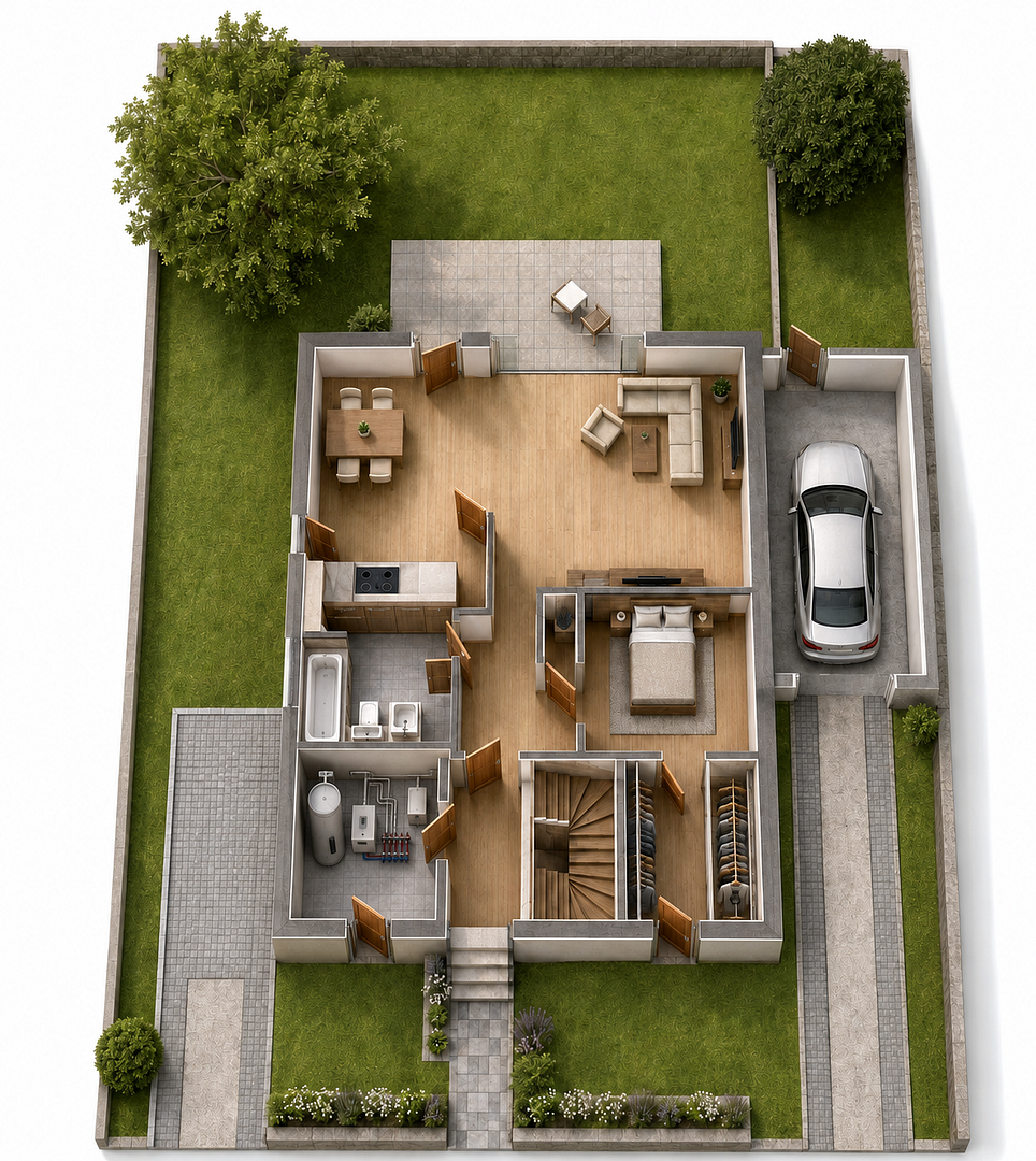5 Zimmer im Neubau für nur 2.840 € pro m² ideal für Familien – 6128 Halle(Böllberg-Wörmlitz) – Vorschaubild 3
