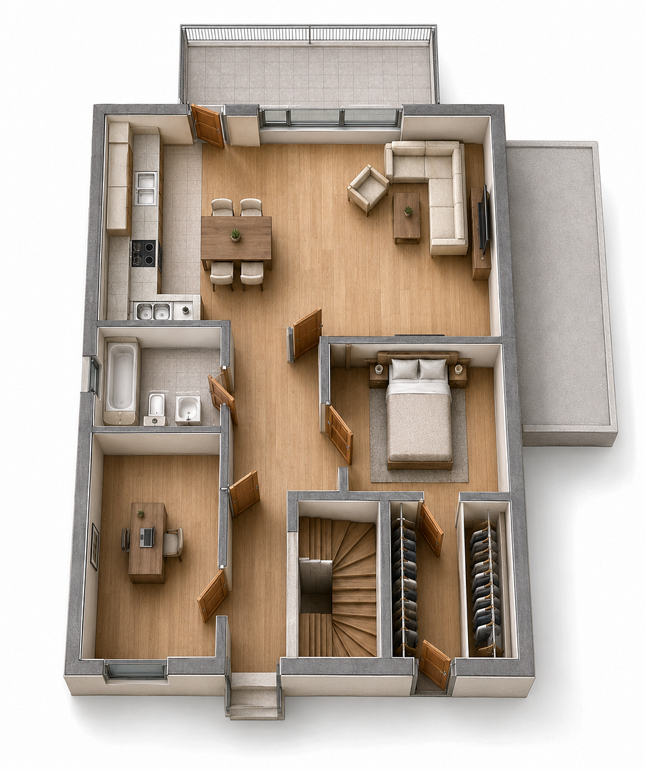 5 Zimmer im Neubau für nur 2.840 € pro m² ideal für Familien – 6128 Halle(Böllberg-Wörmlitz) – Vorschaubild 4