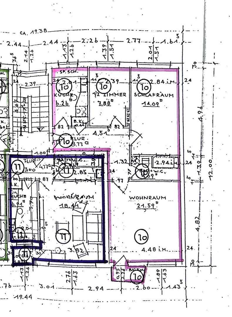 Helle 2,5 Zimmerwohnung in zentraler Lage – An der Verbindungsbahn 5, 20146 Hamburg(Rotherbaum) – Vorschaubild 13