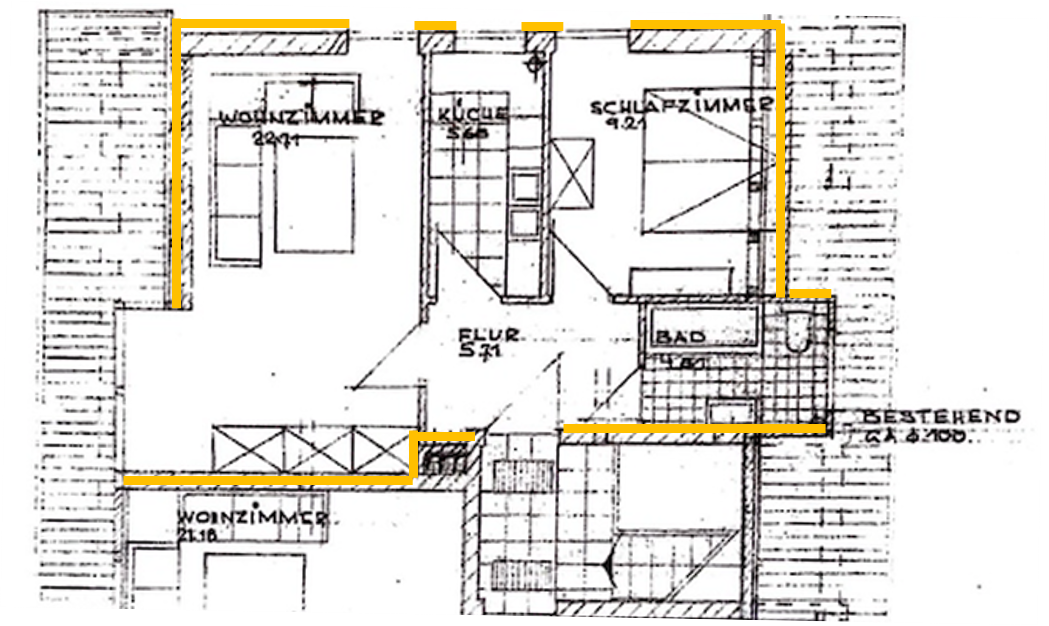 Freundliche 2-Zimmer Wohnung in Stein – Hubertusstraße 2, 90547 Stein – Vorschaubild 8