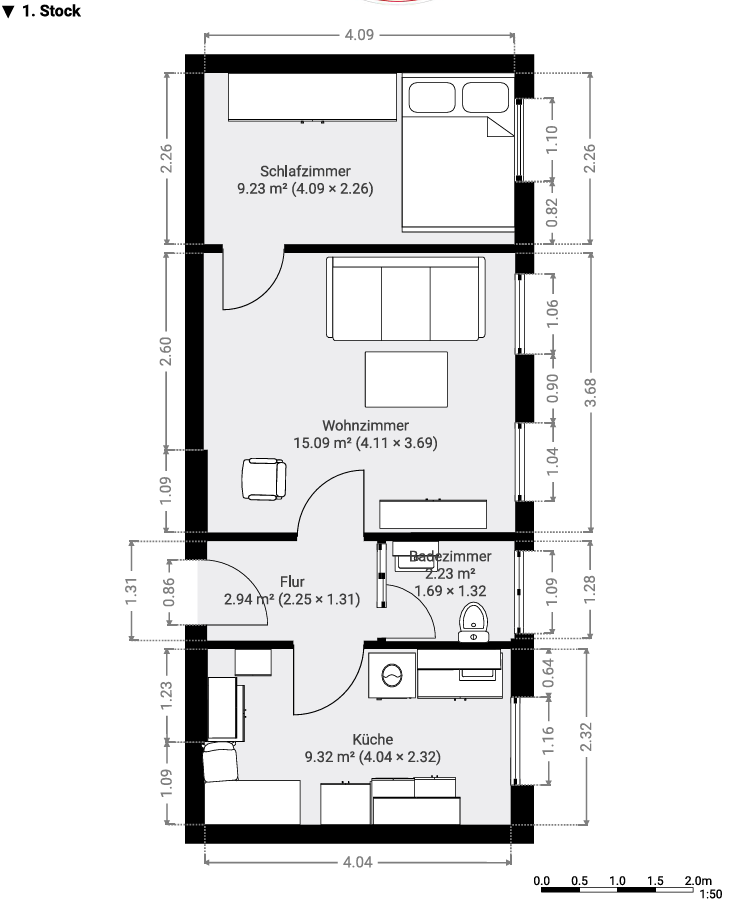Helle 2-Zimmer-Wohnung in Wilhelmshaven – frisch renoviert – 26384 Wilhelmshaven – Vorschaubild 9