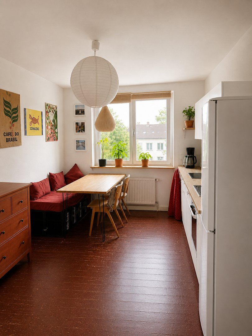 Helle 2 Zimmer-Wohnung für Singles, WG oder Pärchen