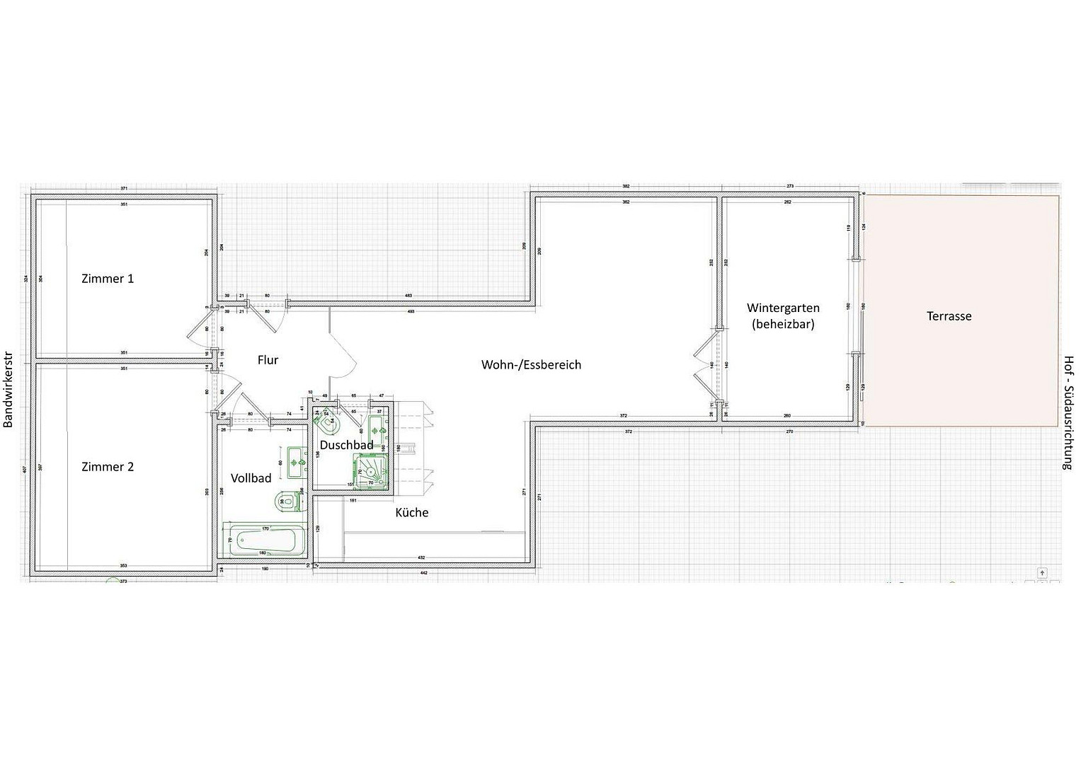 Luxuriöse, modernisierte DG-Whg. mit Wintergarten und großer Terrasse mit hoher Lebensqualität – Bandwirkerstr. 36, 22041 Hamburg(Wandsbek) – Vorschaubild 12