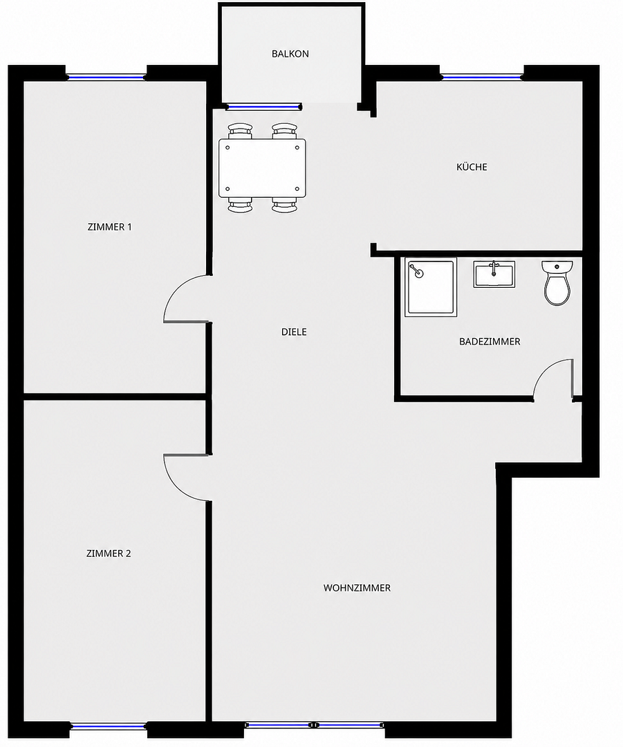 Modernisiert und ruhig gelegen: gut geschnittene Wohnung zum Erstbezug – 22529 Hamburg(Lokstedt) – Vorschaubild 14