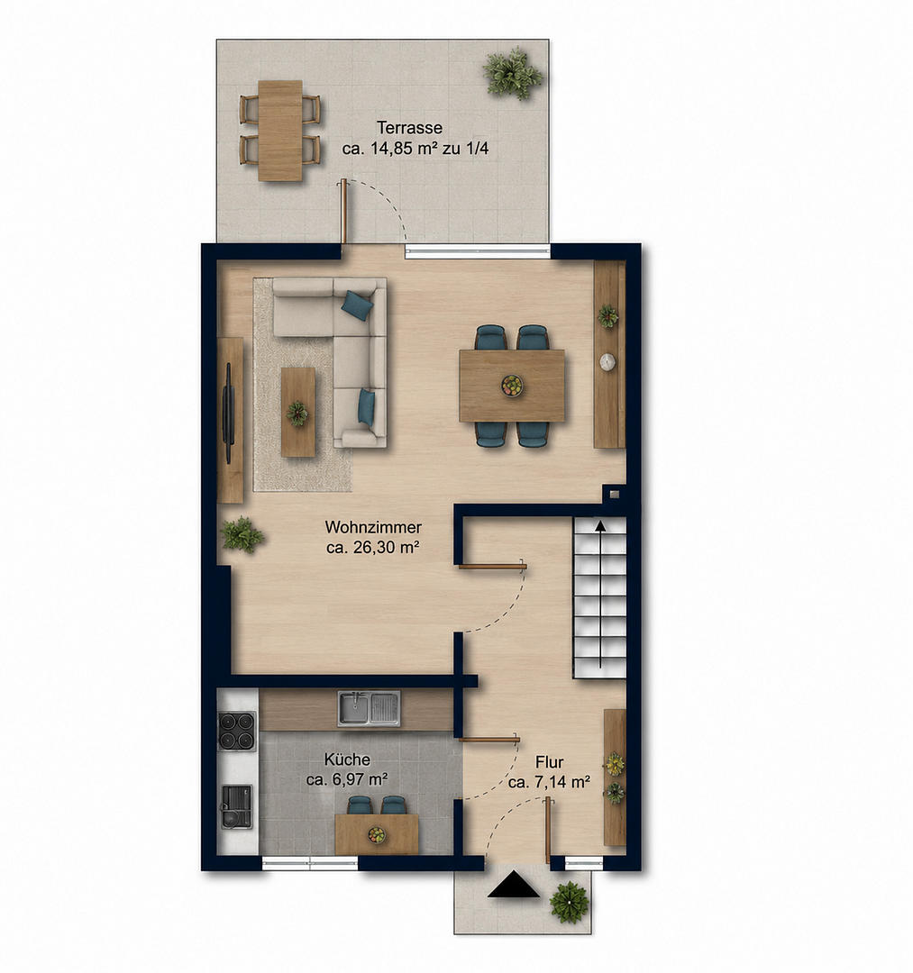 Frisch renoviertes Familienglück mit 5 Zimmern und Garten in Bremen-Vegesack – 28757 Bremen(Vegesack) – Vorschaubild 39
