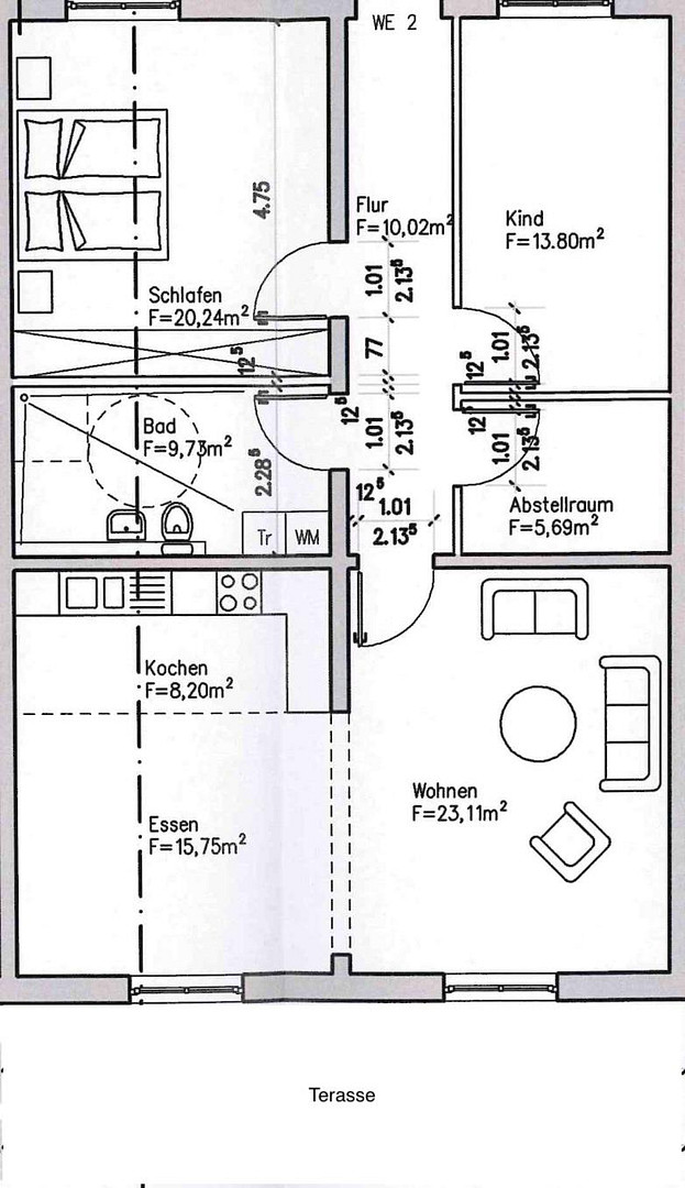Schöne 3-Zimmer-Erdgeschosswohnung mit Terrasse und EBK – ca. 110 m² neuwertig – 16356 Ahrensfelde-Mehrow(Mehrow) – Vorschaubild 8