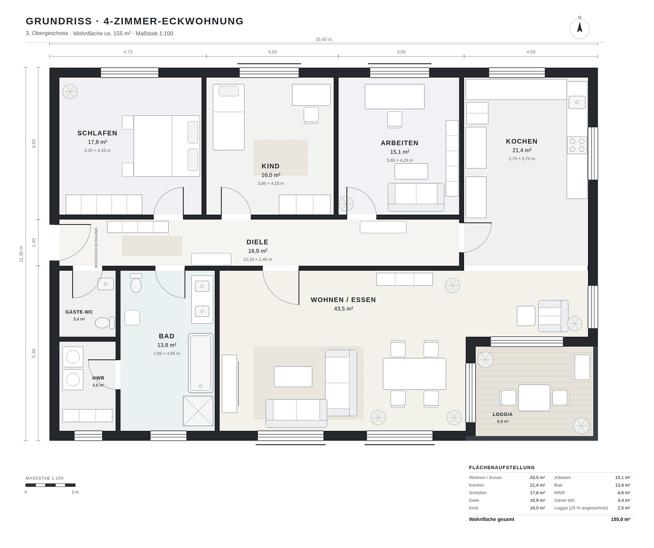 Helle 4-Zimmer Wohnung - Halbinsel Alt-Stralau – Tunnelstraße 49, 10245 Berlin(Friedrichshain) – Vorschaubild 2