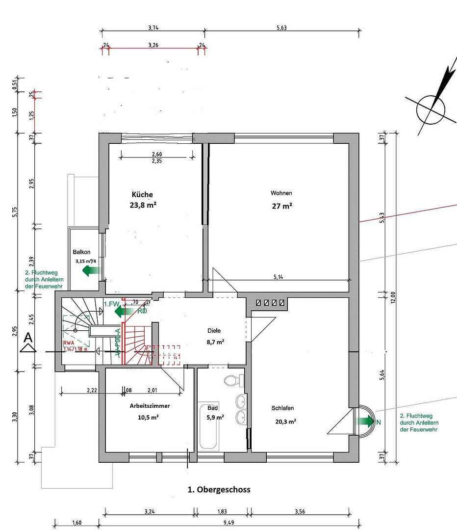 Rarität am Mühlbachtal – Kernsaniert nahe Uniklinik Essen – 45147 Essen(Holsterhausen) – Vorschaubild 28