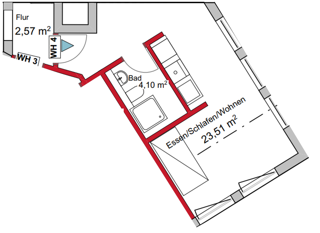 Möbliertes 1-Zimmer-Apartment in Stuttgart-Hedelfingen – frisch renoviert & clever geschnitten – Gärtnerstraße 16, 70329 Stuttgart(Hedelfingen) – Vorschaubild 6