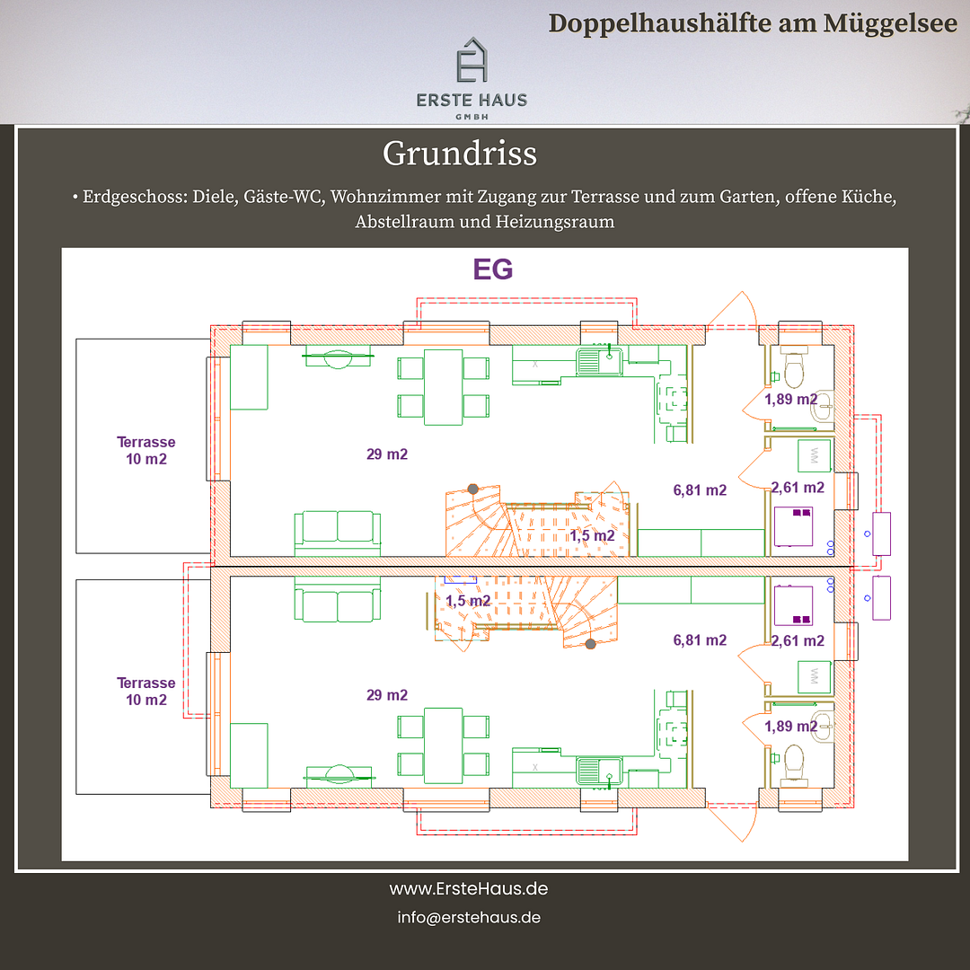 Neubau in Berlin-Müggelheim – A+, Dachterrasse, Garten, 4,5 Zimmer, provisionsfrei – Odernheimer Straße 94 B, 12559 Berlin(Müggelheim) – Vorschaubild 27