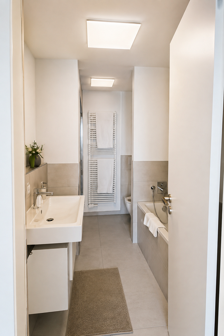 Sonnige, moderne 3 Zimmer Wohnung im Grand Tower und traumhaftem Stadtblick – 60327 Frankfurt am Main(Gallus) – Vorschaubild 6