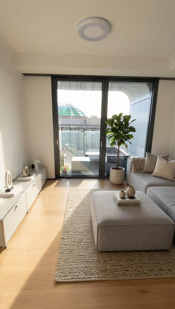 Sonnige, moderne 3 Zimmer Wohnung im Grand Tower und traumhaftem Stadtblick – 60327 Frankfurt am Main(Gallus) – Vorschaubild 4