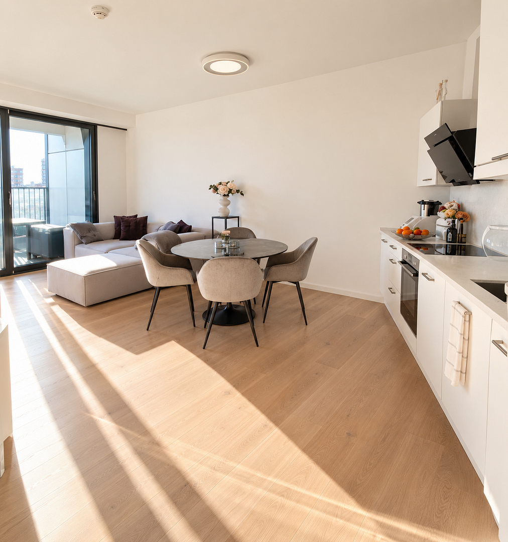 Sonnige, moderne 3 Zimmer Wohnung im Grand Tower und traumhaftem Stadtblick – 60327 Frankfurt am Main(Gallus) – Vorschaubild 7