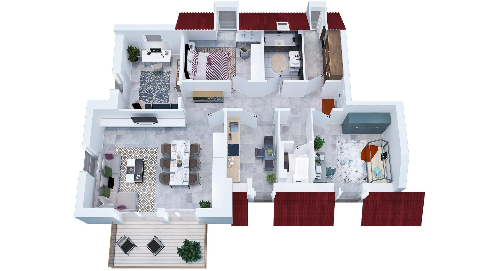 *Neuwertig & Zentral*: Geräumige 4-Zi.-Wohnung mit Balkon & Gäste-WC in Westerbeck – 38524 Westerbeck – Vorschaubild 21