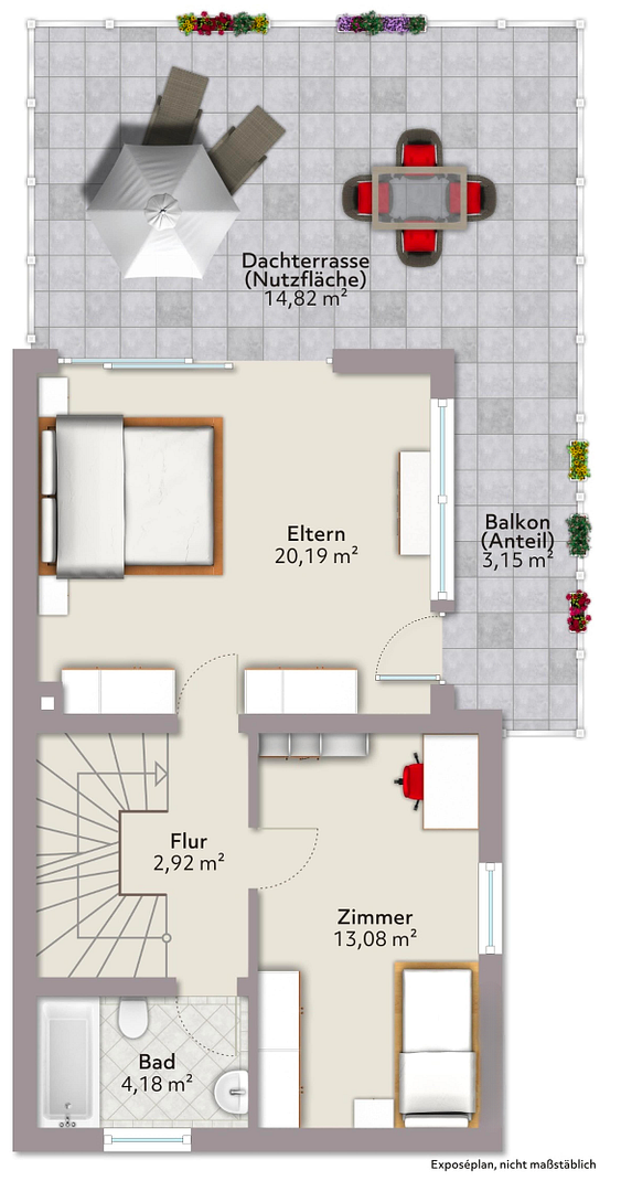 Sanierte Doppelhaushälfte Garage & Terrasse – Stieghorst – 33605 Bielefeld – Vorschaubild 27