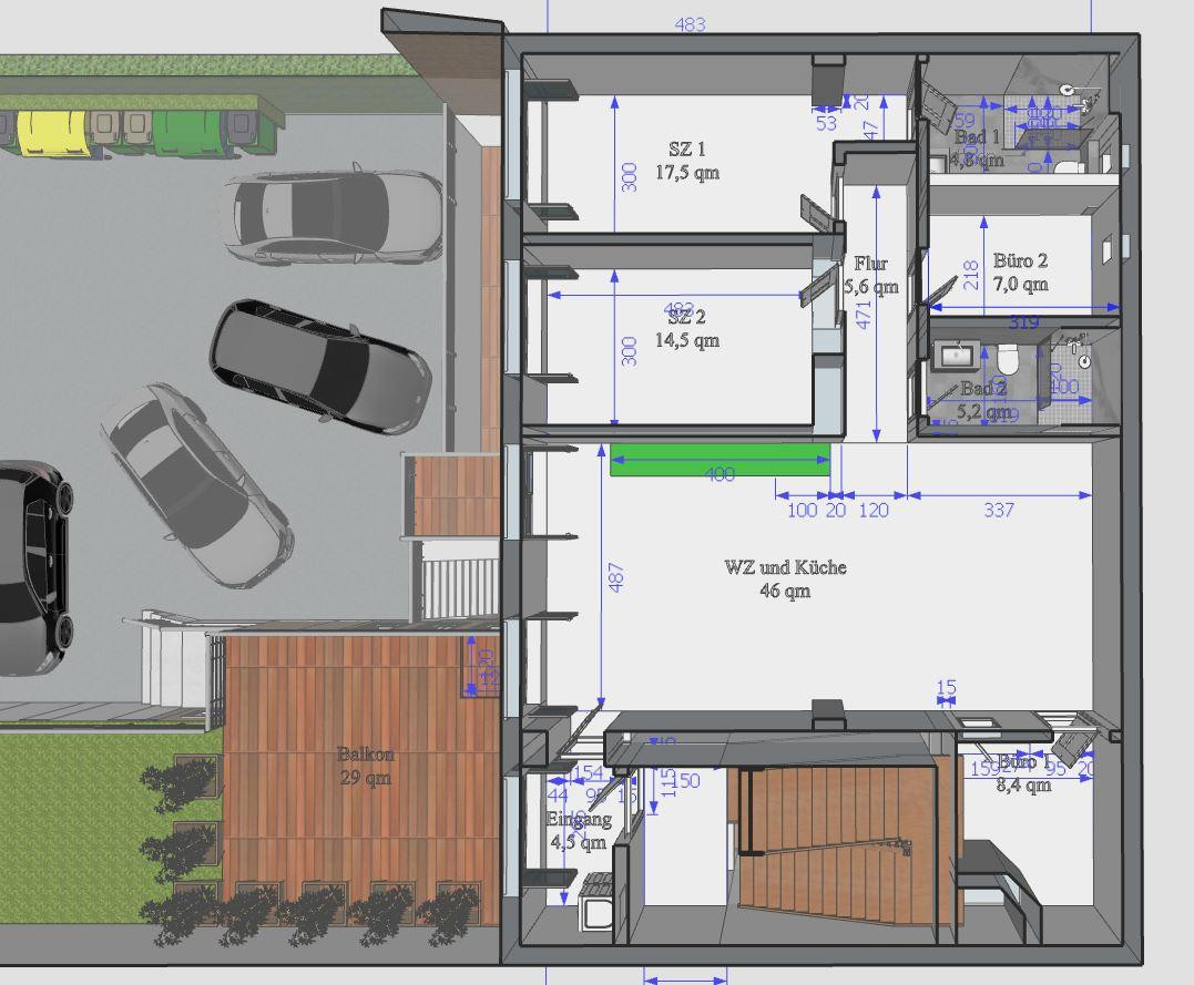 Top 5-Zimmer KfW Wohnung mit Küche, Balkon Bodenheizung in bester Lage von Wiesbaden Mitte – Moritzstraße  68, 65185 Wiesbaden – Vorschaubild 15