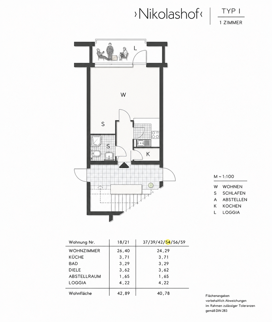 Berlin-Nikolassee: Sanierte 41 qm Wohnung mit Küche, renoviertem Bad und großem Balkon im Grünen – Potsdamer Chaussee 48A, 14129 Berlin-Bezirk Steglitz-Zehlendorf(Nikolassee) – Vorschaubild 13