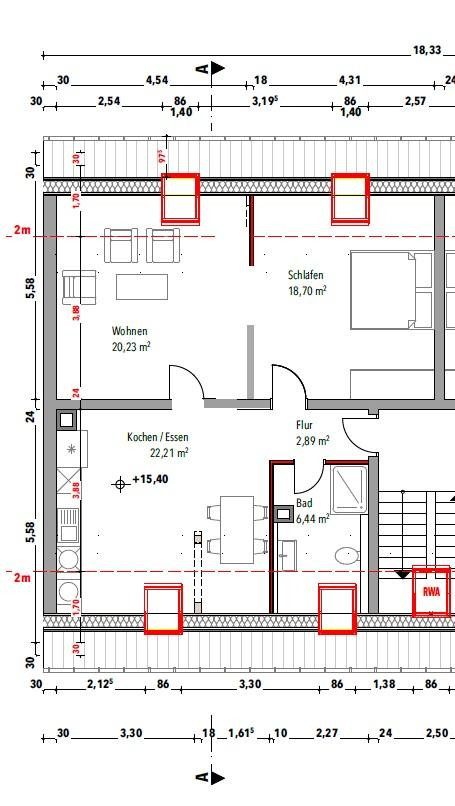 Gemütliche renovierte Dachgeschosswohnung in zentraler Lage direkt bei der Straßenbahn – 68169 Mannheim – Vorschaubild 4