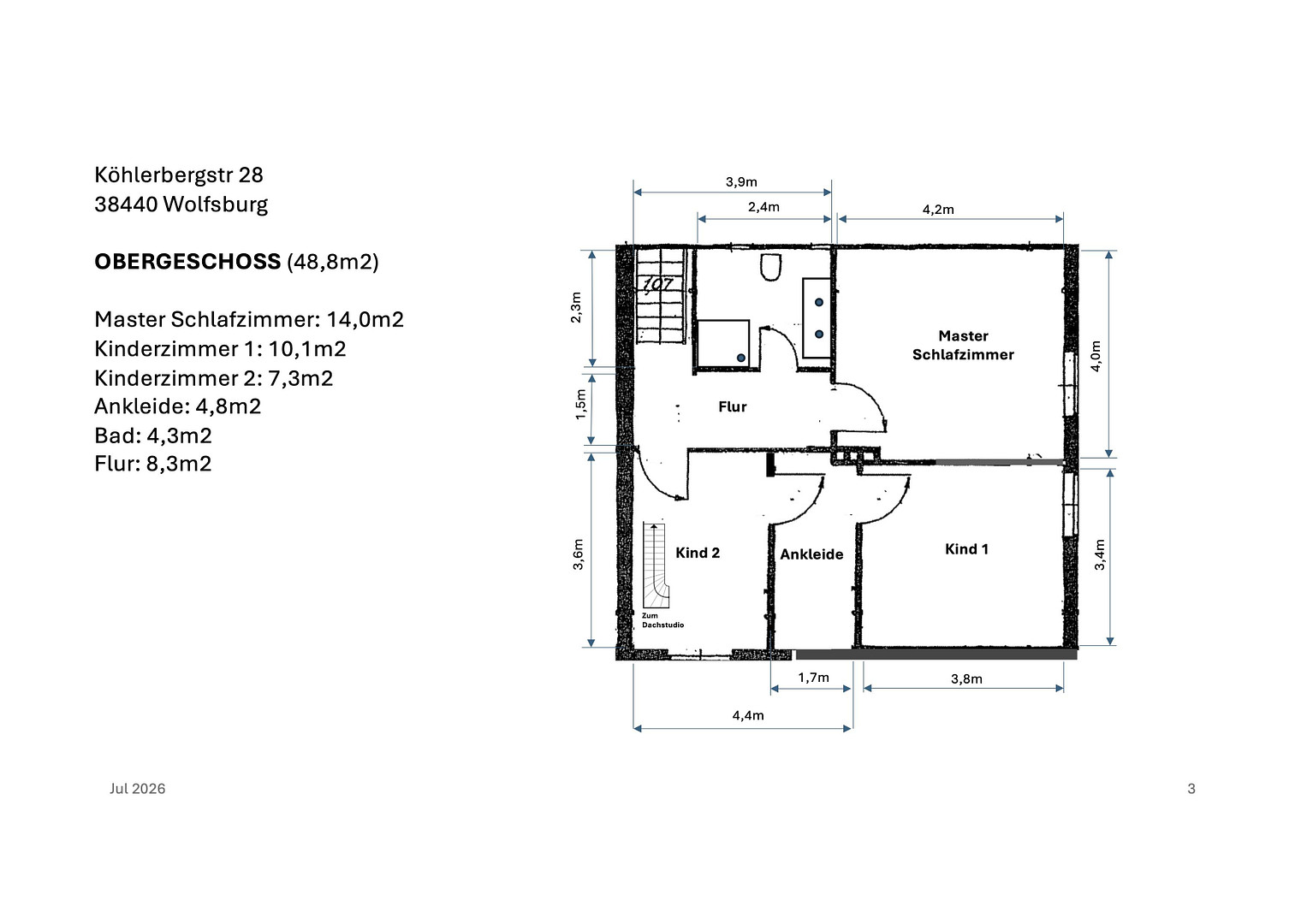 Traumhafte Doppelhaushälfte | Garten | Wallbox | klimatisiertes Dachstudio | 133 m2 | Köhlerberg – Köhlerbergstraße 28, 38440 Wolfsburg – Vorschaubild 18