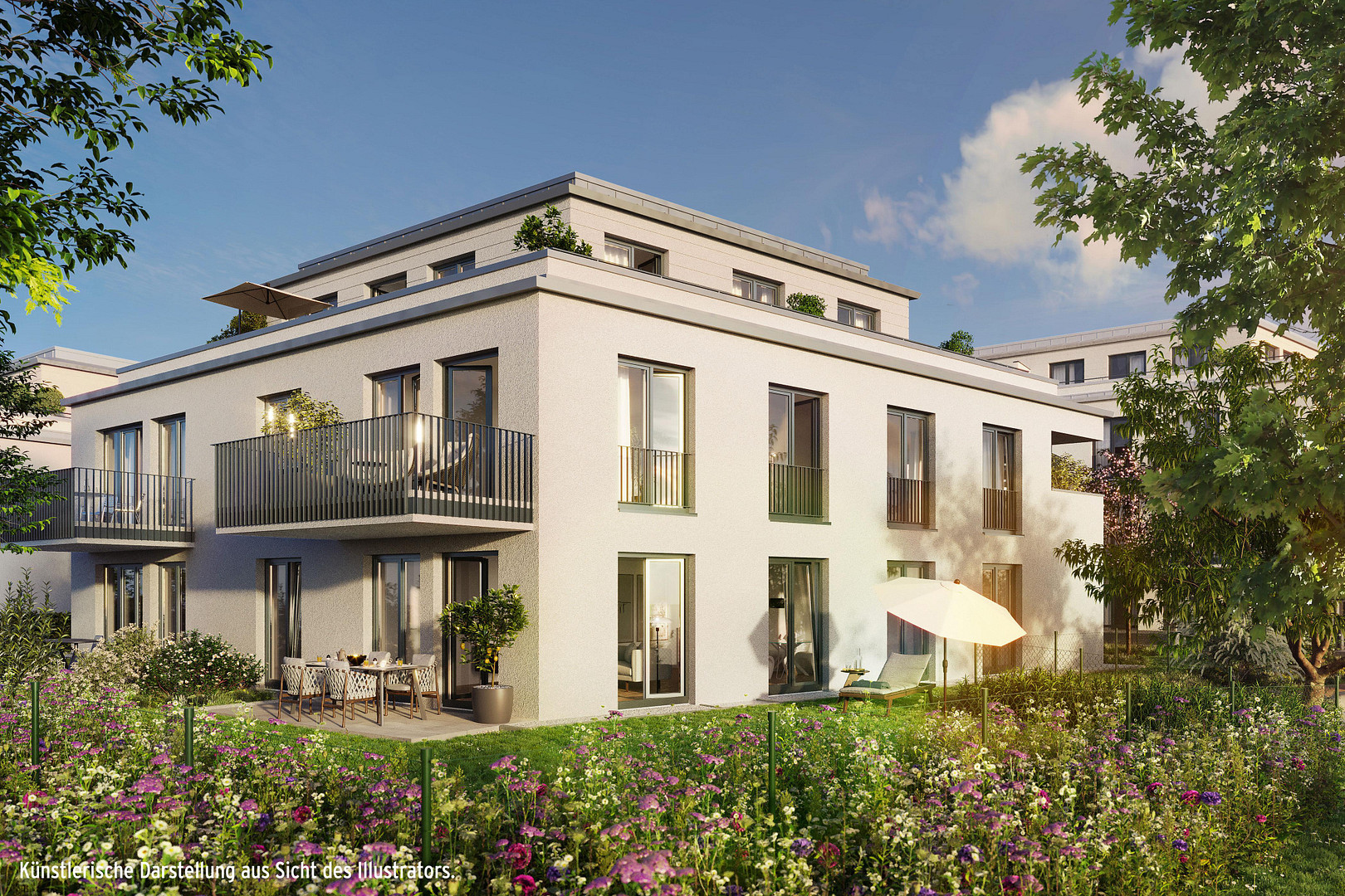 *BEZUGSFERTIG* STILVOLLE 4-ZIMMER-WOHNUNG MIT HERRLICHEM SÜD-BALKON – Fußbergstraße, 82131 Gauting – Vorschaubild 2