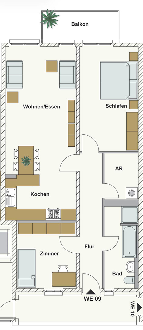 Wohnen mit Stil und Tiefgarage: 3-Zimmer-Wohnung mit Balkon in Dresdner Neustadt – Alaunstraße 54, 1099 Dresden(Neustadt) – Vorschaubild 3