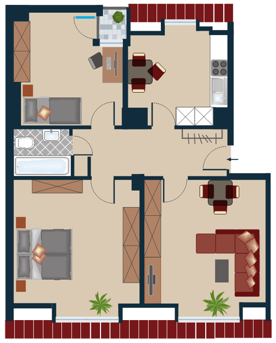 Wohnung in St. Johannis mit Burgblick +++ Küche+Quooker+Leuchten+Kleiderschrank – 90419 Nürnberg(St. Johannis) – Vorschaubild 21