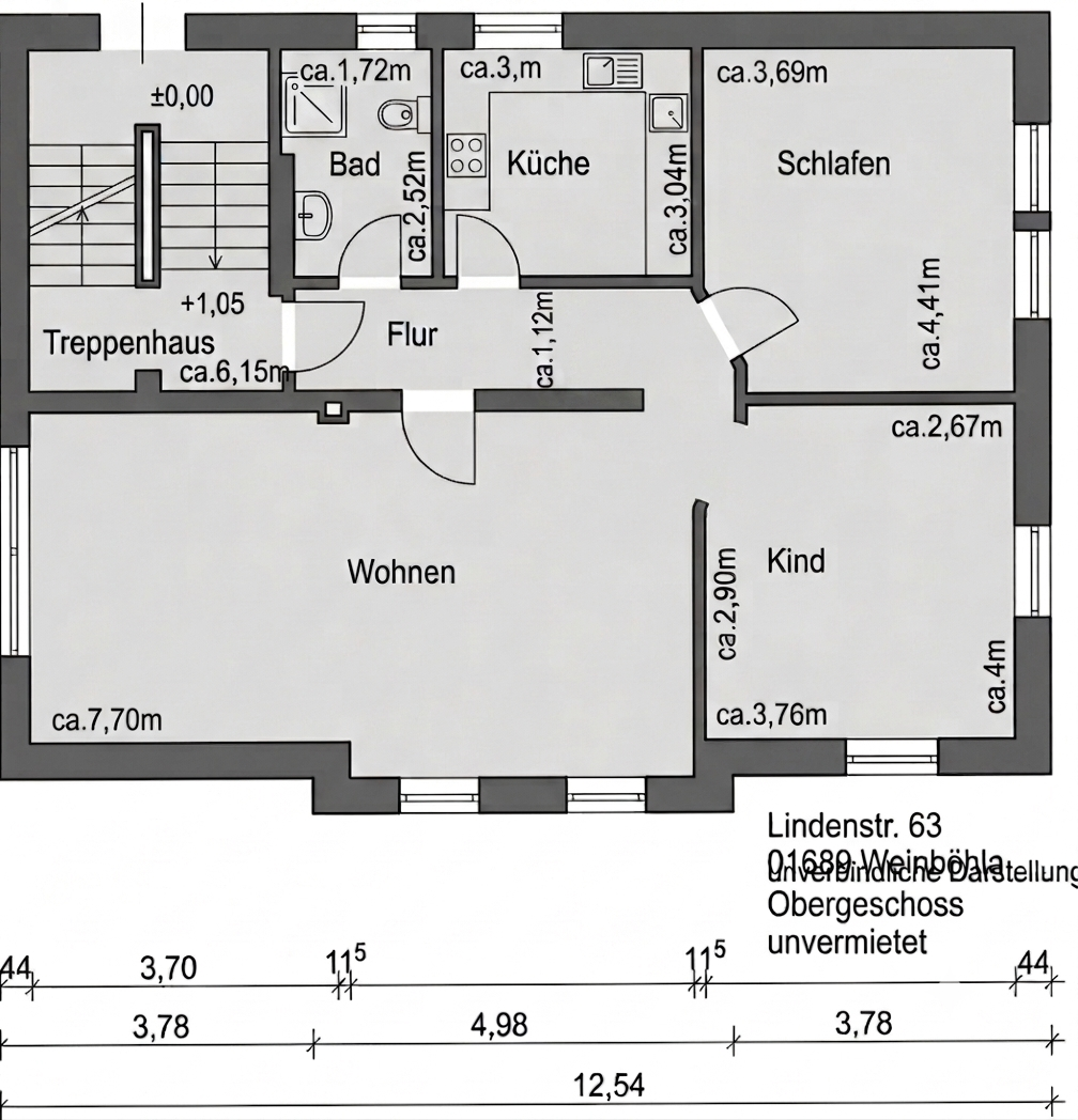 3 Raum Wohnung in Weinböhla (ruhig+ zentrumsnah) – Lindenstraße 63, 1689 Weinböhla – Vorschaubild 9