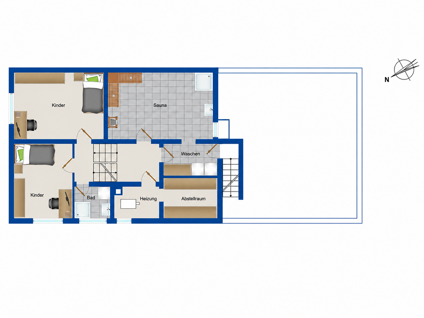 Modernisiertes Einfamilienhaus mit Wintergarten, Sauna und Whirlpool in Düsseldorf – 40627 Düsseldorf(Unterbach) – Vorschaubild 10